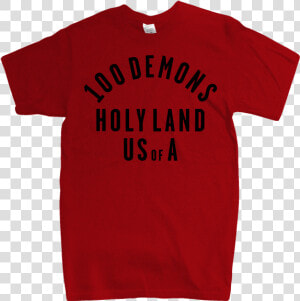 100 Demons Holyland   King Crimson Red T Shirt  HD Png Download