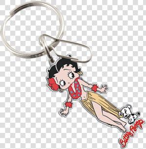 Picture Of Betty Boop Aloha Enamel Key Chain   Betty Boop Keychain  HD Png Download