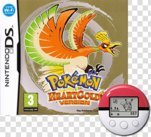Heartgold Version With Pokewalker  pwned    Pokemon Heartgold Game Cover  HD Png Download
