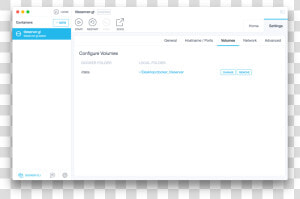Add Volume To  data   Docker Kitematic  HD Png Download