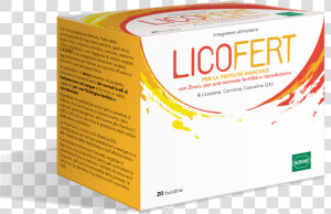 For Male Fertility With Zinc  For Normal Fertility   Integratore Licofert  HD Png Download