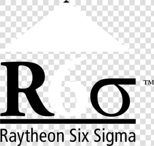 Raytheon Six Sigma Logo Black And White   Raytheon Six Sigma  HD Png Download