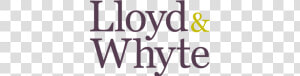 Lloyd  amp  Whyte  HD Png Download
