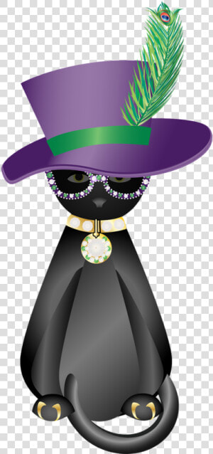 Graphic Pimp Cat Black Cat   Cat Pimp  HD Png Download