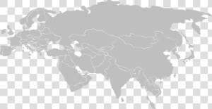 Blank Eurasia Map  HD Png Download