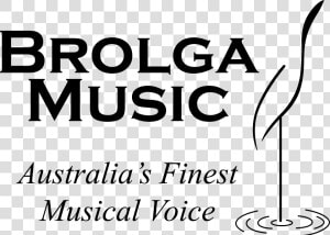 02 Brolga Music Vector Logo   Scrapbooking  HD Png Download