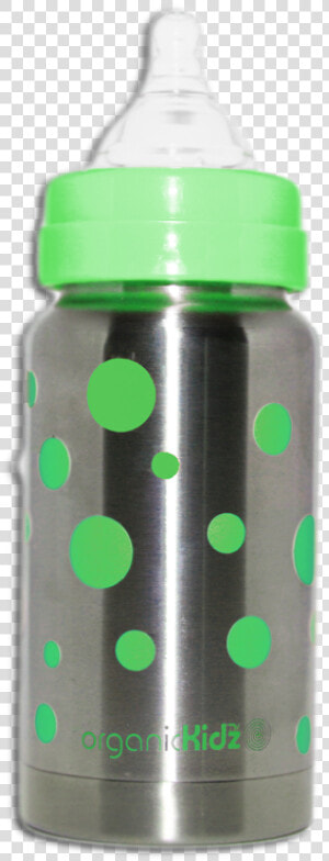 7oz Wide Mouthed Green   Baby Bottle  HD Png Download