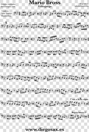 Megalovania Tuba Sheet Music  HD Png Download