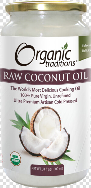Organic Raw Coconut Oil  HD Png Download