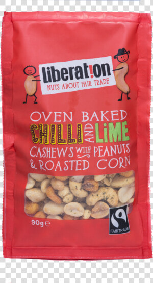 Liberation Oven Baked Chilli  amp  Lime Cashews With Peanuts   Cashew  HD Png Download