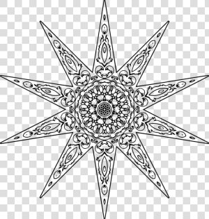 Line Art star symmetry   Star Wars The Confederation  HD Png Download