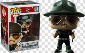 Slaughter Pop Vinyl Figure   Wwe Sgt Slaughter Pop  HD Png Download