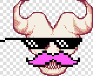 Transparent Macho Man Clipart   Mlg Glasses Pixel Art  HD Png Download