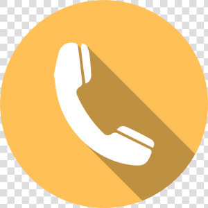 Tel Icon Png   Phone Icon Png Yellow  Transparent Png