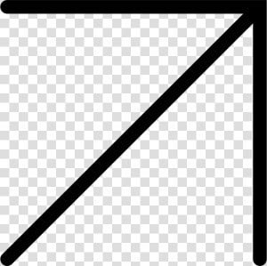 Transparent Thin Arrow Png   North East Arrow Svg  Png Download