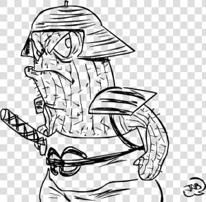 Forum Draw A Cactus   Sketch  HD Png Download