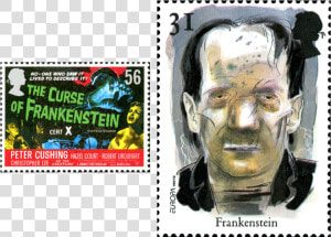 Two Stamps Depicting Frankenstein  One Of The Hammer   Curse Of Frankenstein  1957  HD Png Download