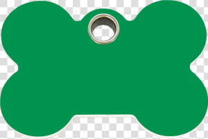 Bone Plastic Pet Tag   Dog Tag Clip Art Green  HD Png Download