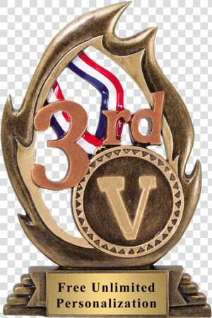 3rd Place Flame Trophy   Basketball Awards  HD Png Download