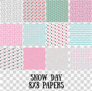 Snow Day Pattern Papers   Patchwork  HD Png Download