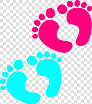 Blue Baby Footprints Png  Transparent Png