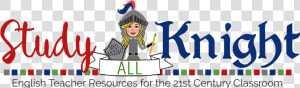 Study All Knight English Teacher Resources   Cartoon  HD Png Download