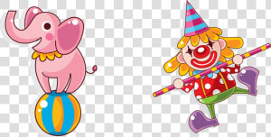 Transparent Artist Clipart   Circus Clowns Sticker  HD Png Download