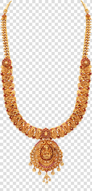 Antique Red Stones Gold Necklace   Antique Gold Necklace With Red Stone  HD Png Download