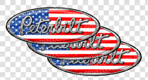 Peterbilt Emblem American Flag  HD Png Download