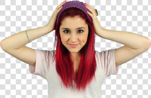 Ariana Grandes Red Hair  HD Png Download