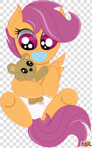 The Crusader Network  Crinkleloo  Diaper  Foal  Pacifier    Cartoon  HD Png Download