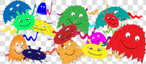 Bacteria Illustration  HD Png Download