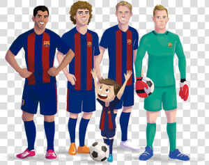 Personalized Book Fc Barcelona Team   Fc Barcelona Players Png  Transparent Png