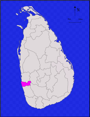 Galle In Sri Lanka Map  HD Png Download