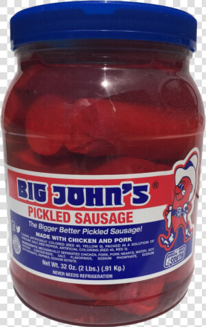 Big John S Pickled Sausage   Strawberry  HD Png Download
