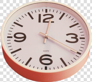 White Wall Clock Red Outside   Don T Have Time For Myself  HD Png Download