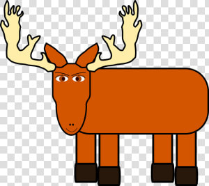 Brown Moose Animal Free Photo   Cartoon Transparent Moose  HD Png Download