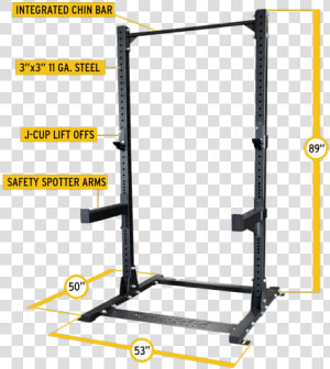 Pcl Half Cage   Half Rack  HD Png Download