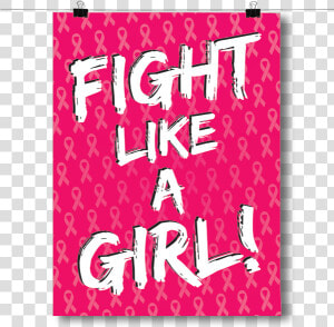 Fight Like A Girl Ribbon   Greeting Card  HD Png Download