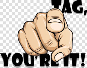 Pointing Finger Png  pin Tag Game Clipart   Tag You Re  Transparent Png