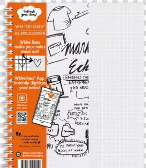 Whitelines Notebook Staples  HD Png Download