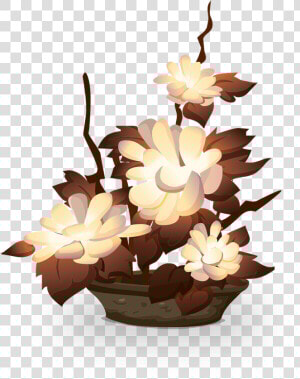 Florero Con Flores Png  Transparent Png