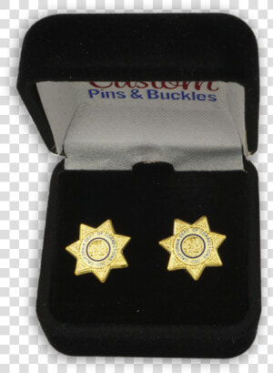 Cdc Earrings Gold Star Sheriff California State Seal   Coin Purse  HD Png Download