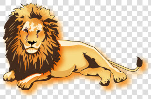 Transparent Robert E Lee Png   Cartoon Lion Lying Down  Png Download
