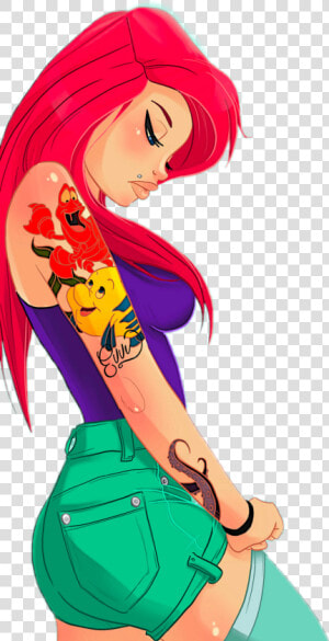  sirenita  sirena  ariellasirenita   Hipster Ariel Disney  HD Png Download