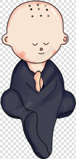 Cute Buddha Png   Monk Kid Png  Transparent Png