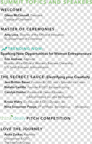 Women Summit Agenda  HD Png Download