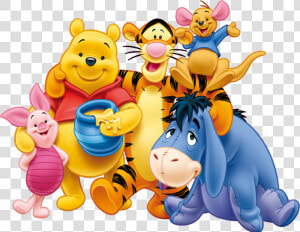 Winnie The Pooh Crew  HD Png Download