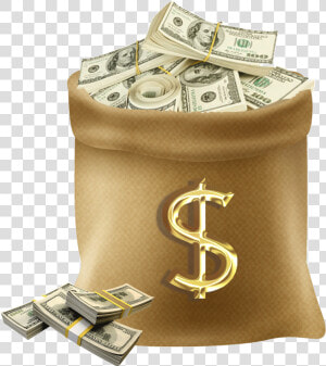 Dollar In Bag Transparent   Us Dollars  HD Png Download