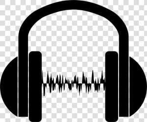 Sound Wave Vector Png   Headphone Image Clip Art  Transparent Png